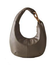 BORBONESE INFINITE Shoulder bag, in leather clay grey/op - Women&rsquo;s Bags - 3