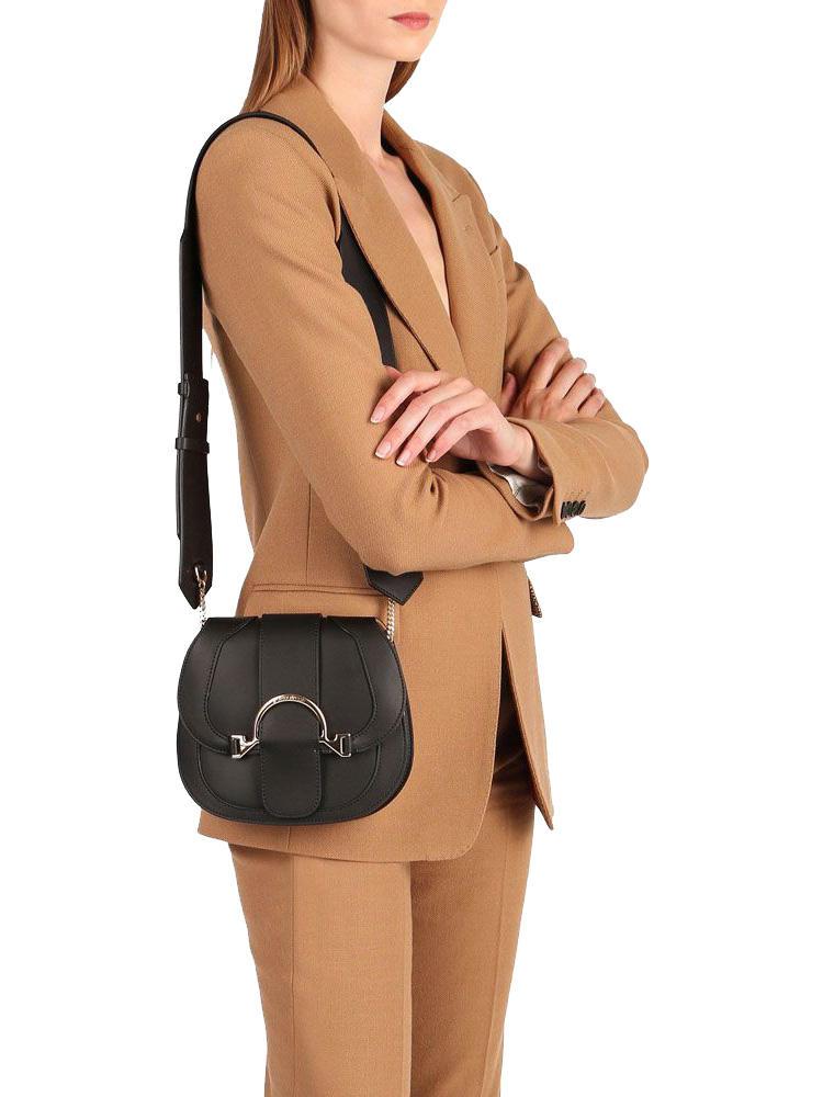 Borbonese 110 Mini Bag Leather Pouch Black Buy At Outlet Prices