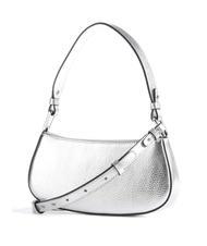 COCCINELLE MERVEILLE Shoulder bag in textured leather SILVER - Women&rsquo;s Bags - 2