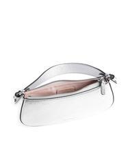 COCCINELLE MERVEILLE Shoulder bag in textured leather SILVER - Women&rsquo;s Bags - 4