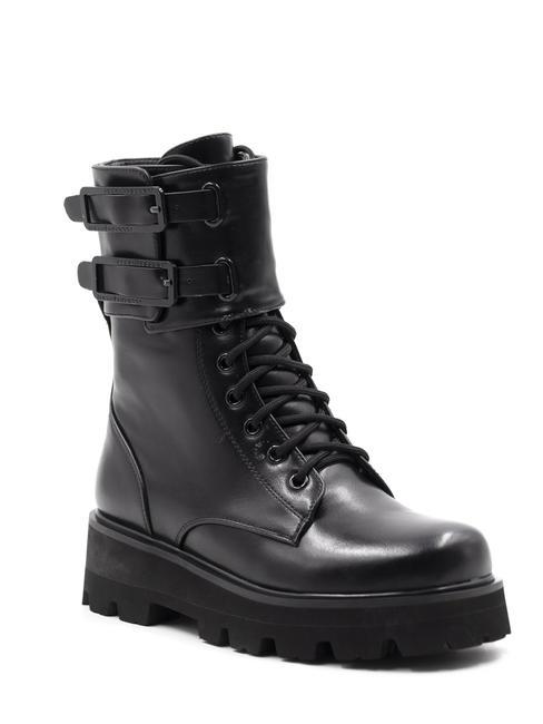 BUCKLE Amphibian ankle boots with buckles black - Women&rsquo;s shoes