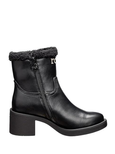 LOGO High ankle boots with zip black - Women’s shoes