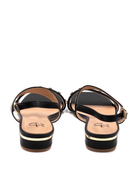RB METALLIC Flat sling back sandals black - Women’s shoes