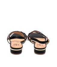 ROCCOBAROCCO RB METALLIC Flat sling back sandals black - Women’s shoes - 3