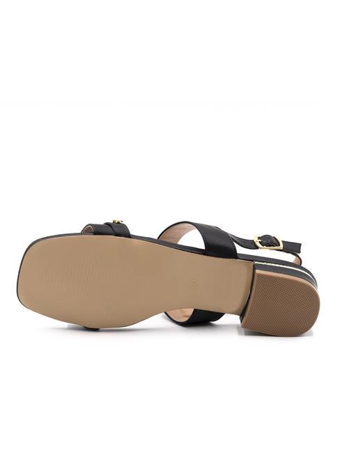 RB METALLIC Flat sling back sandals black - Women’s shoes