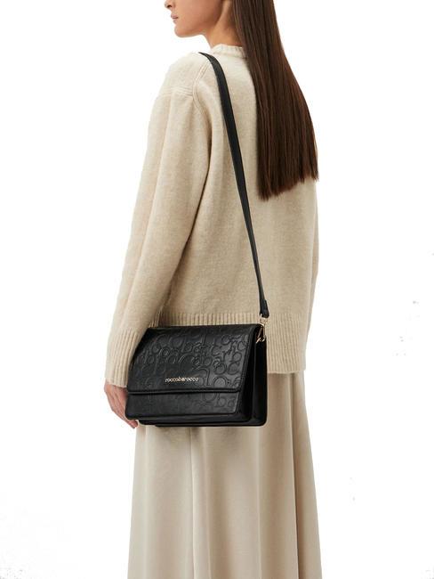 RUBINO Shoulder bag with flap black - Women’s Bags