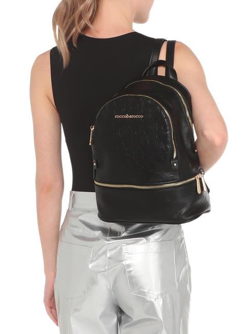 RUBINO Embossed logo backpack black - Women&rsquo;s Bags