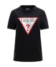 GUESS CLASSIC FIT LOGO T-shirt with logo jetbla - T-shirt - 3