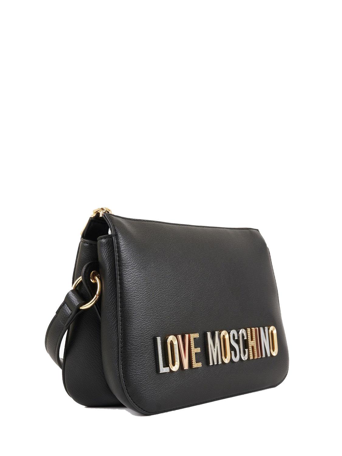 Love Moschino Bold Love Lettering Small Shoulder Bag Black - Buy 
