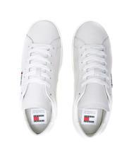 TOMMY HILFIGER TJ LOW CUPSOLE LOW Leather sneakers ecru - Men&rsquo;s shoes - 5