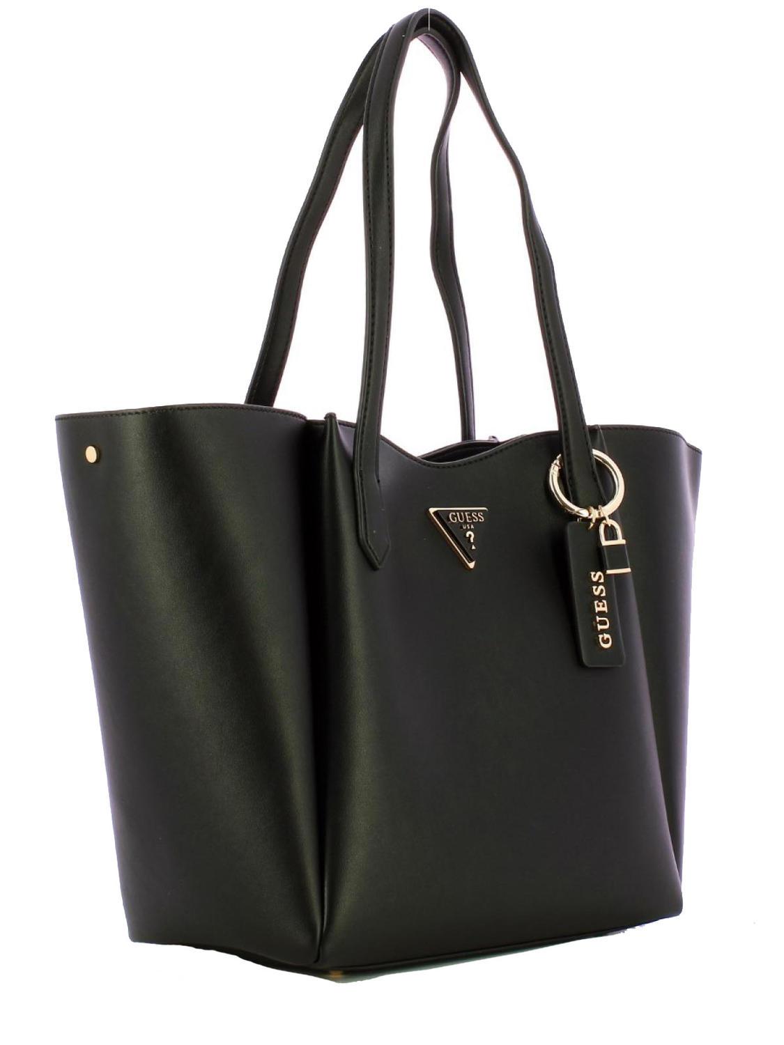 Guess Iwona Shopping Bag Black Buy At Outlet Prices