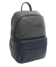 PIQUADRO RHINO Leather backpack for 14" pc grey/blue - Laptop backpacks - 3