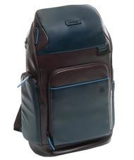 PIQUADRO B2 REVAMP  14" PC backpack, in leather purple/blue - Laptop backpacks - 3