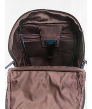 PIQUADRO B2 REVAMP  14" PC backpack, in leather purple/blue - Laptop backpacks - 5