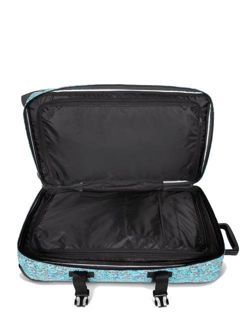 TRANVERZ M Medium trolley wally pattern blue - Semi-rigid Trolley Cases