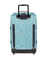 EASTPAK TRANVERZ M Medium trolley wally pattern blue - Semi-rigid Trolley Cases - 3