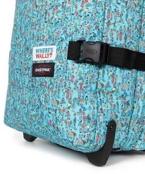 TRANVERZ M Medium trolley wally pattern blue - Semi-rigid Trolley Cases
