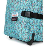 EASTPAK TRANVERZ M Medium trolley wally pattern blue - Semi-rigid Trolley Cases - 6