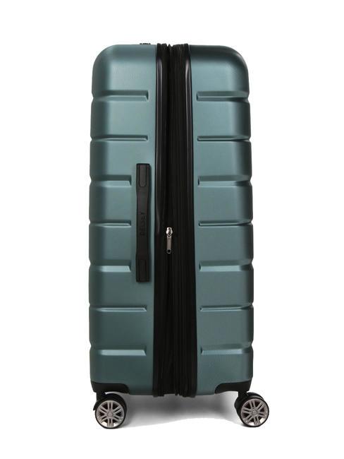 AIR ARMOUR Large size trolley, expandable green - Rigid Trolley Cases
