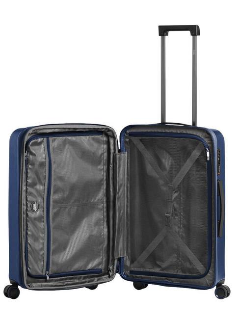 REFLEX Medium size expandable trolley ocean blue - Rigid Trolley Cases