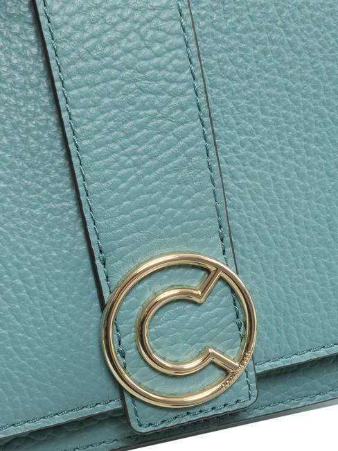 TULIP Hammered leather shoulder bag aqua - Women&rsquo;s Bags