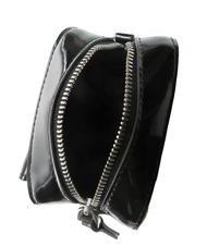 COCCINELLE BEAT SHINY CALF Micro brushed leather bag Black - Women’s Bags - 3