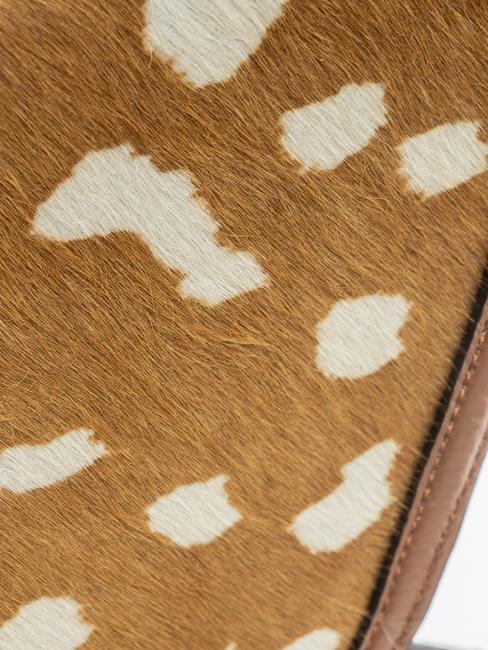 JOSEPHINE PONY Leather bag with ponyskin style insert mul.brule/brule - Women’s Bags