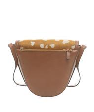 COCCINELLE JOSEPHINE PONY Leather bag with ponyskin style insert mul.brule/brule - Women’s Bags - 4