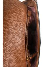 COCCINELLE JOSEPHINE PONY Leather bag with ponyskin style insert mul.brule/brule - Women’s Bags - 5