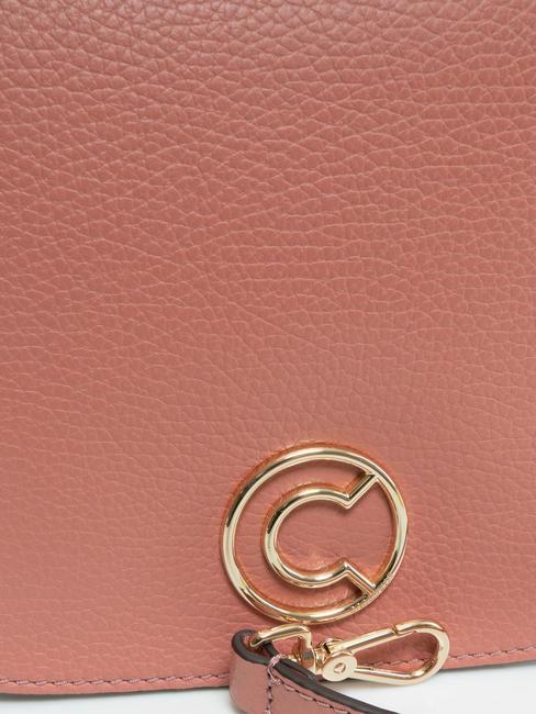 LEILANI Leather handbag with shoulder strap camellia - Women’s Bags