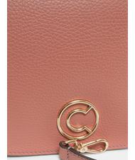 COCCINELLE LEILANI Leather handbag with shoulder strap camellia - Women’s Bags - 3