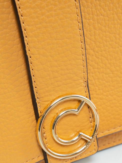 TULIP Hammered leather shoulder bag apricot - Women&rsquo;s Bags