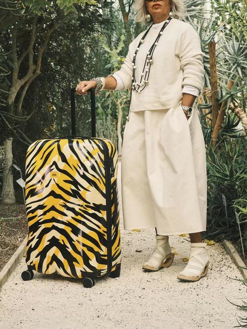 ICON PATTERN Large size trolley tiger camo - Rigid Trolley Cases