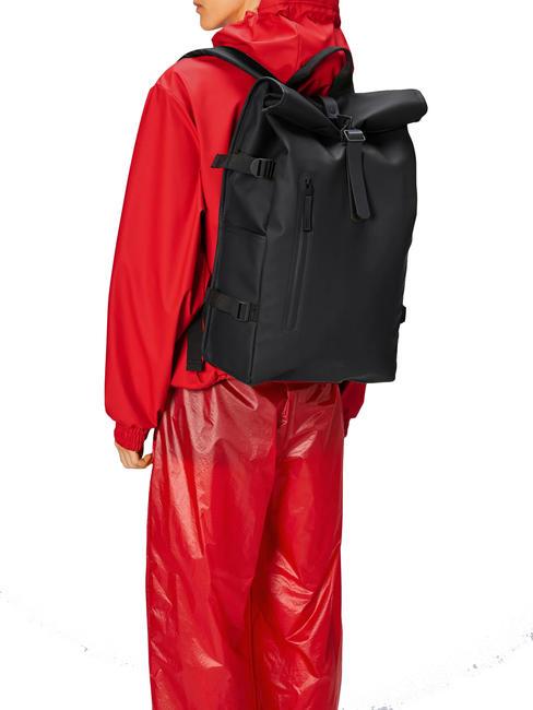ROLLTOP RUCKSACK Backpack black - Backpacks & School and Leisure