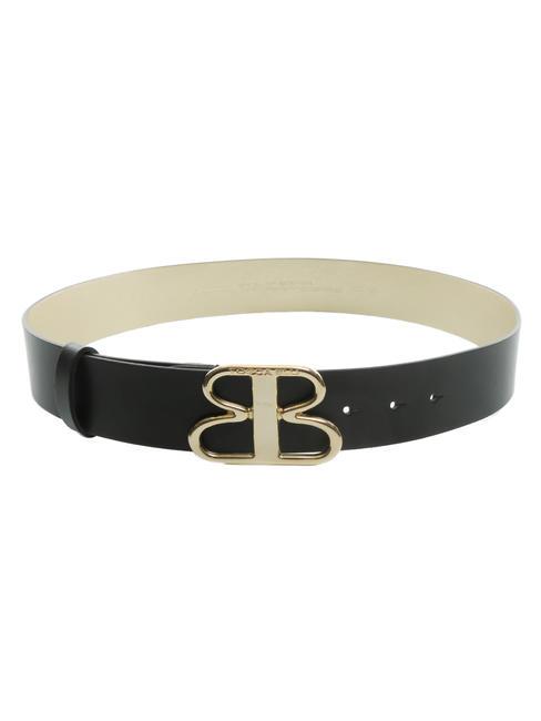 LOGO Leather belt Black - Belts