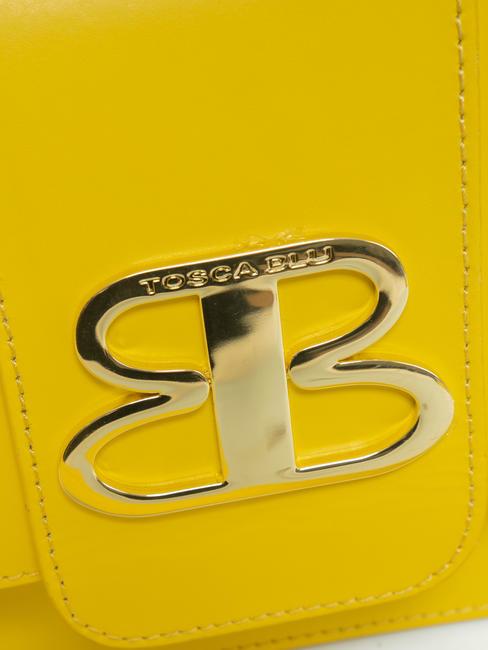 LILY  Mini shoulder bag, in leather Yellow - Women’s Bags