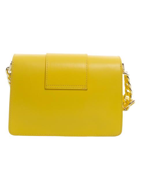 LILY  Mini shoulder bag, in leather Yellow - Women’s Bags