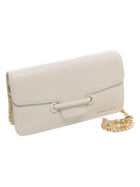 GAIA  Shoulder bag, in leather ivory white - Women’s Bags