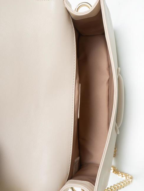 GAIA  Shoulder bag, in leather ivory white - Women’s Bags