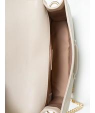 TOSCA BLU GAIA  Shoulder bag, in leather ivory white - Women’s Bags - 5