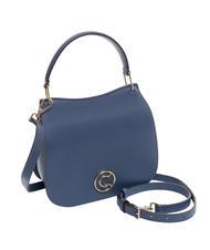COCCINELLE LEILANI Leather handbag with shoulder strap blueberry - Women’s Bags - 2
