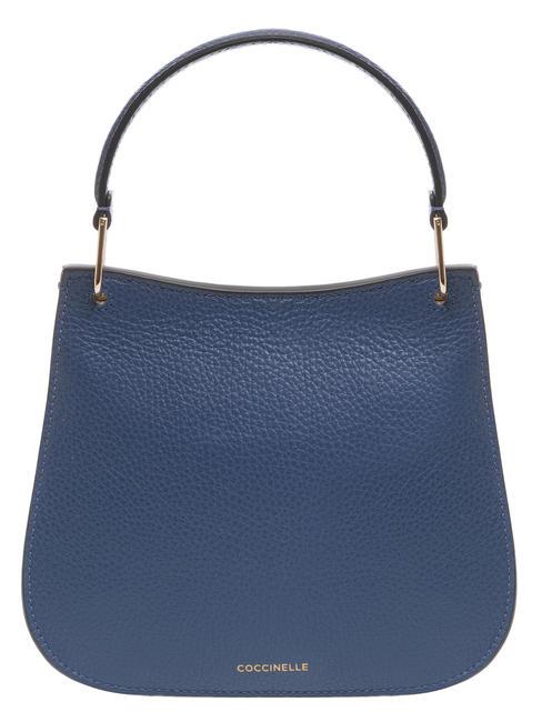 LEILANI Leather handbag with shoulder strap blueberry - Women’s Bags