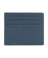 BORBONESE UOMO Leather card holder blue - Women&rsquo;s Wallets - 3