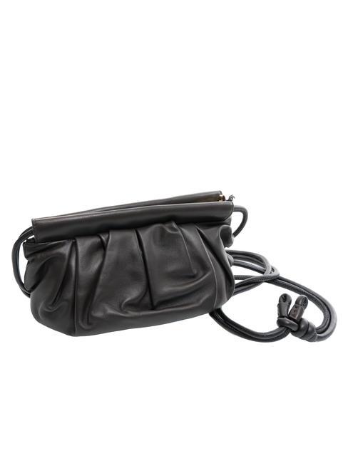 DUNETTE Medium leather shoulder bag dark head - Women&rsquo;s Bags