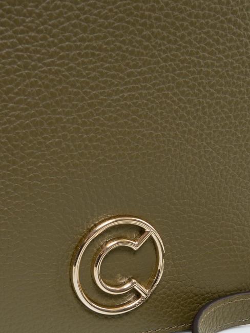 LEILANI Leather handbag with shoulder strap loden - Women’s Bags