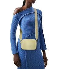 COCCINELLE TEBE Shoulder bag in textured leather lime wash - Women&rsquo;s Bags - 5