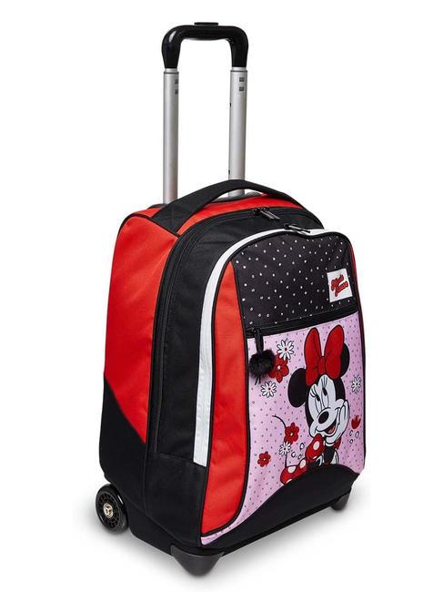 M IS FOR MOUSE 2 wheel trolley backpack Black - Backpack trolleys
