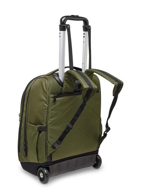 ACTIVE NEW BUMP 2 wheel trolley backpack green military - Backpack trolleys