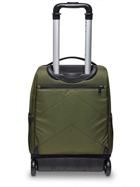 ACTIVE NEW BUMP 2 wheel trolley backpack green military - Backpack trolleys