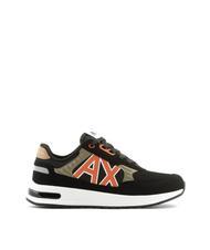 ARMANI EXCHANGE DUSSELDORF Sneakers Man black+wood+orange - Men’s shoes - 3
